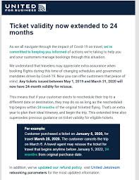 United Extends Ticket Validity To 2 Years Ends 1 Year Wait For Refunds Tel Aviv Flight Changes Mean You Can Now Get A Refund Dansdeals Com