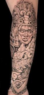 Popular aztec tattoos include sculptures like the sun stone, a giant twenty four ton stone depicting the five worlds of the sun. The History Of Aztec Tattoos And Their Meanings