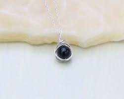Onyx Pendant Black Gemstone Sterling Silver Black Onyx Etsy Black Onyx Necklace Black Pendant Necklace Black Gemstone Necklace