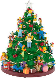 Hake S The Simpsons Christmas Tree Boxed Figurine Halloween Christmas Tree Christmas Tree Box Merry Xmas