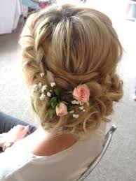 We found the prettiest wedding hairstyles with flowers for spring and summer weddings — from 30 whimsical wedding hairstyles with flowers. Pretty Braided Bridal Hair With Fresh Flowers Www Beautifulhair4weddings Co Uk Wedding Hair Up Bridal Hair And Makeup Boho Wedding Hair