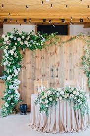 27 Cool Sweetheart Wedding Table Backdrops To Try Old Barn Doors Decor Wedding Table Backdrop Ideas Sweetheart Table Backdrop Vintage Wedding Reception Tables