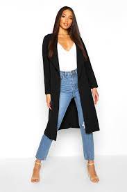 Women S Utility Pocket Belted Duster Boohoo Uk