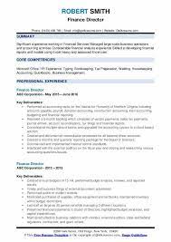 Finance manager cv, template and examples. Finance Director Resume Samples Qwikresume