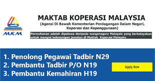 Warganegara malaysia yang berkelayakan dipelawa untuk mengisi jawatan kosong di maktab koperasi malaysia (mkm) seperti berikut : Jawatan Kosong Di Maktab Koperasi Malaysia Mkm Pelbagai Jawatan Terbuka Minima Spm Jobcari Com Jawatan Kosong Terkini