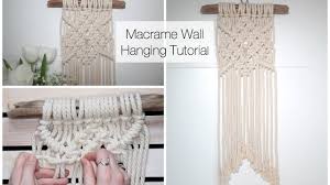 The macramé wall hangings add a unique texture and also a pinch of boho spirit to your rooms. How To Make A Macrame Wall Hanging Tutorial Youtube