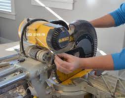 The mechanism of locking and unlocking of the miter saw is managed by pushing or pulling of the pin with moderate force until a clicking sound . How To Unlock Dewalt Miter Saw Woodsybond