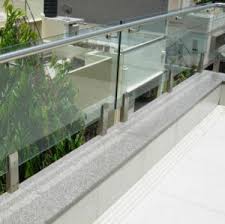 China Modern Terrace Railing Designs Polish Stainless Steel Glass Balcony Railing China Tempered Glass Railing Stainless Steel Glass Railing