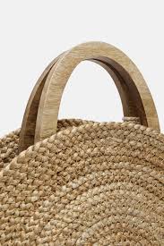 Image 4 Of Round Raffia Basket Bag From Zara Buyuk Canta Canta Cantalar