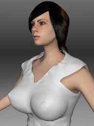 3d model beautiful girl big breasts