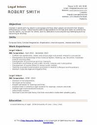 Legal Intern Resume Samples Qwikresume