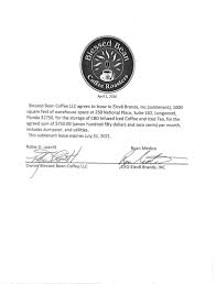 Lease Agreement For 250 National Pl 162 Longwood Fl 32750 Branded Legacy Inc Business Contracts Justia