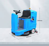 Battery Powered Ride-on Commercial Floor Scrubber Equipment ...