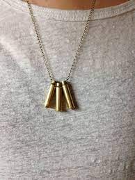 Trio Of Bullet Casing Necklace By Victoriayezdesigns On Etsy Bullet Casing Jewelry Ammo Jewelry Bullet Jewelry