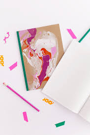 Diy Marbled Notebook Tell Love And Party Mason Jar Crafts Diy Mason Jar Crafts Glitter Crafts