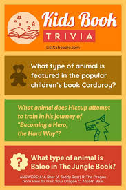 We've got 11 questions—how many will you get right? Animals In Children S Books Trivia Quiz Fun For Kids Listcaboodle