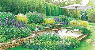 Neuer Sitzplatz Im Blutenmeer Ein Langweiliger Garten Erhalt Einen Neuen Sitzplatz Mit Schoner Rahmenbepflanzung Zwei Ideen Bepflanzung Garten Garten Anlegen