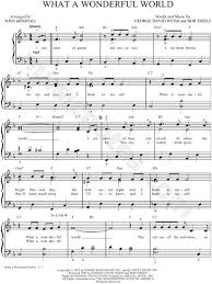Free sheet music pdf for piano | download and print sheet music pdf. Louis Armstrong What A Wonderful World Sheet Music In F Major Transposable Download Print Piano Sheet Music Free Piano Music Sheet Music