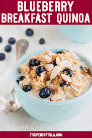 Blueberry Breakfast Quinoa Recipe Sweet Quinoa Recipe Quinoa Recipes Breakfast Sweet Breakfast