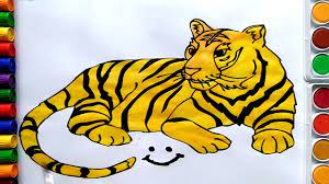 Tiger Colouring Sheets For Kids Cute C Broccoli Learning Colors Video For Toddlers Youtube Time lapse drawing of tiger tutorial. tiger colouring sheets for kids cute c broccoli learning colors video for toddlers