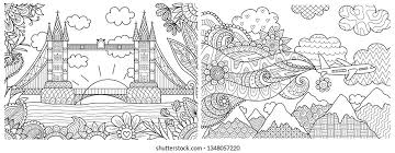 Find reviews of coloring pencils, gel pens, markers, etc, tools &. Beautiful Landscape Spring Summertime Collection Adult Stock Vector Royalty Free 1348057220