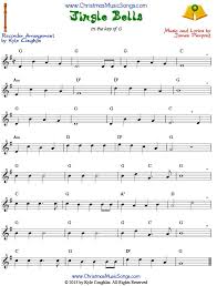 jingle bells for recorder sheet music saxophone sheet