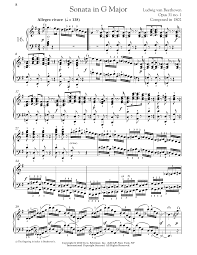 Seltene noten beethoven symphonien für pianoforte zu vier händen in zwei bänden. Piano Sonata No 16 In G Major Op 31 No 1 Ludwig Van Beethoven Noten Cascha Com