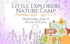 Little Explorers Day Camp - Ages 4 & 5