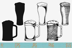 Download Beer Glass Mug Set Vector Svg Png Creative Daddy