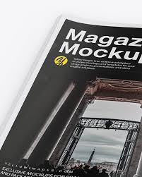 Download Matte A4 Magazine Mockup In Stationery Mockups On Yellow Images Object Mockups PSD Mockup Templates