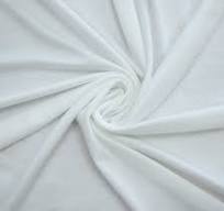 Rayon Spandex Jersey Knit Fabric 60“ Width 4-Way Stretch Medium Weight  Oeko-Tex Dye Solid Color by The Yard - 1 Yard (White)