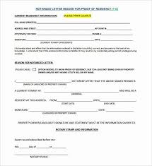 Proof Of Residency Letter Notarized Unique 7 Notarized Letter Template Doc Pdf Letter Template Word Letter Templates Lettering