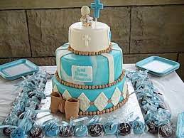 One Sweet Treat Abelito S Baptism Cake Baptism Cake Cake Cake Display