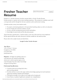 Great samples to use if you are a the template сv2you will make it easy! Preschool Teacher Resume Without Experience Templates At Allbusinesstemplates Com