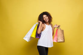 Joyful shopping added, this tweet is unavailable. Free Photo Shopping Concept Close Up Portrait Young Beautiful Attractive African Woman Smiling And Joyful With Colorful Shopping Bag Yellow Pastel Wall Background Copy Space