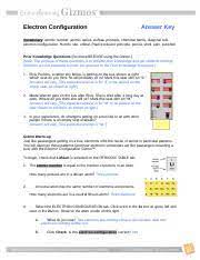Click twice in the 1s box at upper left and. Electronconfigurationse Key 1 Doc Electron Configuration Answer Key Vocabulary Atomic Number Atomic Radius Aufbau Principle Chemical Family Diagonal Course Hero