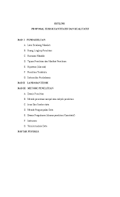 Artikel jenis ini umumnya akan menambah pengetahuan baru di bidangnya atau mencek ulang penelitian yang ada sebelumnya dengan kondisi riil saat ini. Doc Outline Proposal Tesis 2015 02 05 Rizky Ramdhani Saputra Academia Edu