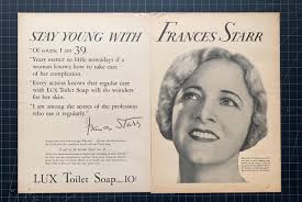 Vintage 1931 Lux Soap Francis Starr Print Ad
