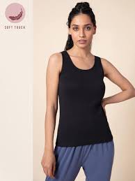 NYKD by Nykaa Cotton Tank Top for Women, with Antimicrobial Finish, Round  Neckline, All Day - NYLE001 : Amazon.in: Clothing & Accessories