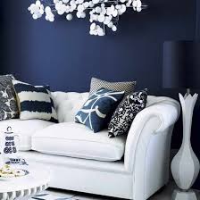 Different from bathrooms or kitchens, the living room furniture set is our first idea when it comes to creating or decorating a new home design. Living Room With Dark Feature Wall Living Rooms Design Ideas Image Ideal Home Blue Living Room Blue And White Living Room Blue Rooms