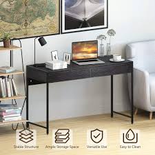 We did not find results for: Black Easy Assembly Gaming Working Writing Table For Home Office And Living Room Wooden Pc Laptop Study Workstation With 2 Drawers Costway Computer Desk 112 X 48 X 76cm Home Kitchen