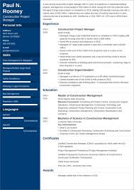 A project manager resume template that proves you deliver. Construction Project Manager Resume Sample And 25 Tips