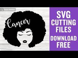 Download Cancer Svg Free Zodiac Svg Black Woman Svg Instant Download Silhouette Cameo Shirt Design Zodiac Sign Svg Free Vector Files 0708 Freesvgplanet