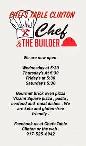 The Chefs Table Clinton Menu Prices Restaurant Reviews Tripadvisor