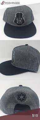 Star Wars Darth Vader Black Gray Snapback Hat Cap Star Wars Darth Vader Black Heather Gray 2 Toned Marled Snap Star Wars Accessories Hats For Men Grey Snapback