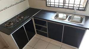 Melamine dgn sisi abs b. Kabinet Dapur Pasang Siap Desainrumahid Com