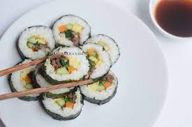 Diah Didi S Kitchen Gimbap Aka Kimbap Sushi Ala Korea Makanan Resep Makanan Resep Masakan