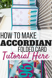 This cascade accordion card is so much fun to make! Create An Accordion Style Card With 96 Candles Part 1 Of 4 Stamp Me Some Love