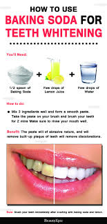 Baking soda not only whitens skin but also effectively whitens teeth. How To Whiten Your Teeth With Baking Soda Arxiusarquitectura