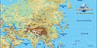 Der weiterführende vermerk neben gebirge in asien nennt sich asiat. Karte Von Asien Physikalisch Ubersichtskarte Regionen Der Welt Welt Atlas De
